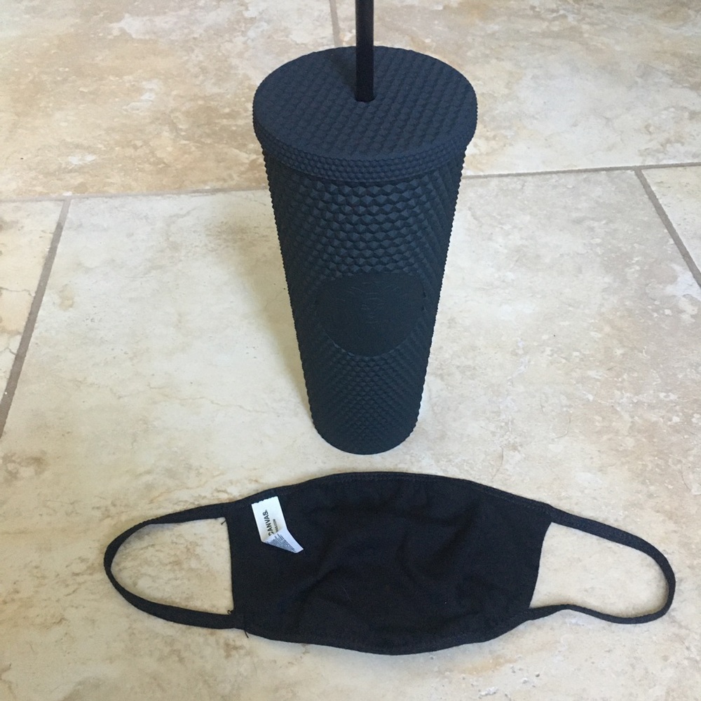 Starbucks Matte Black Tumbler + Starbucks Mask - Picture 8 of 13
